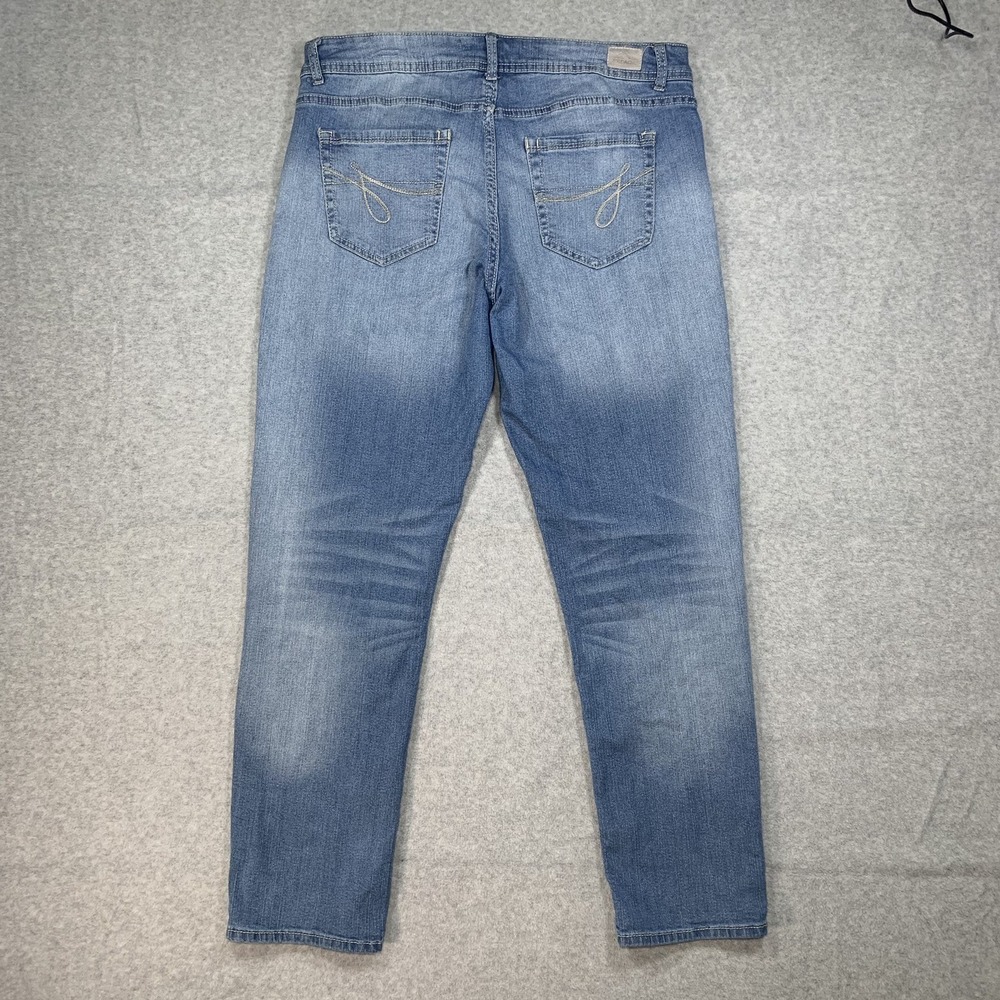 Jordache Womens Jeans Skinny Boyfriend Y2K Floral Size 10 - Picture 3 of 10